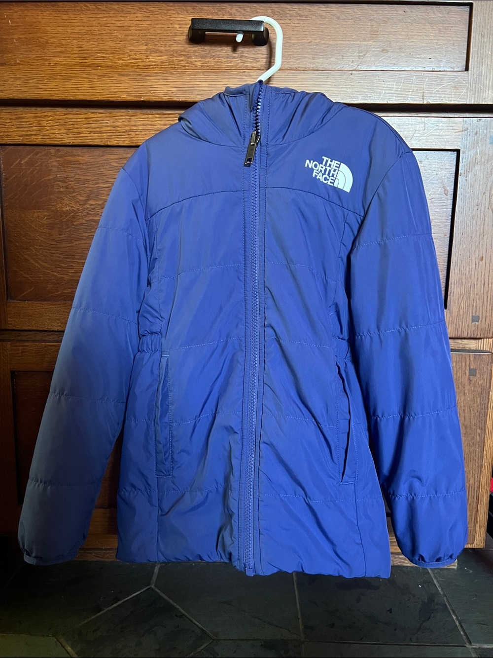 The North Face Royal Blue Insulated Hooded Puffer Jacket - Kids
